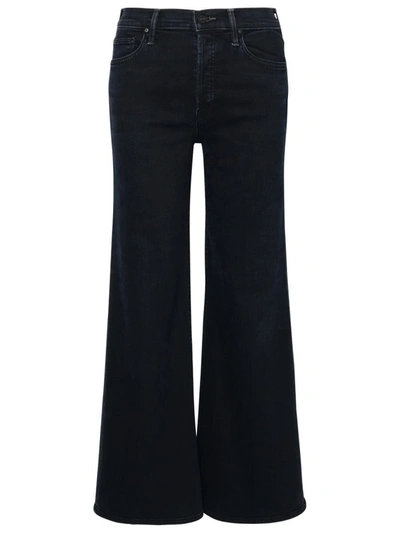 Shop Mother Tomcat Roller Jeans In Black Cotton