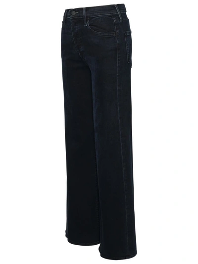 Shop Mother Tomcat Roller Jeans In Black Cotton