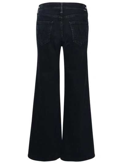 Shop Mother Tomcat Roller Jeans In Black Cotton