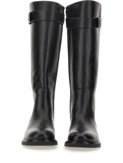 Shop Tory Burch Leather Boot In Black