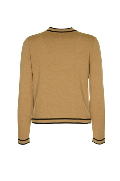 Shop Tory Burch Sweaters In Camel Heather