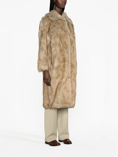 Shop Totême Coat In Beige