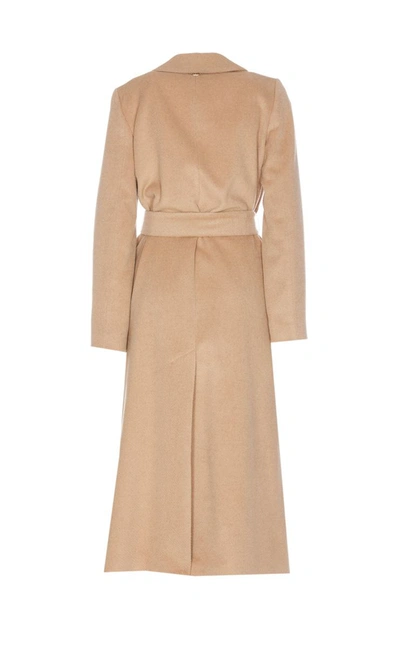 Shop Twinset Twin-set Coats In Beige