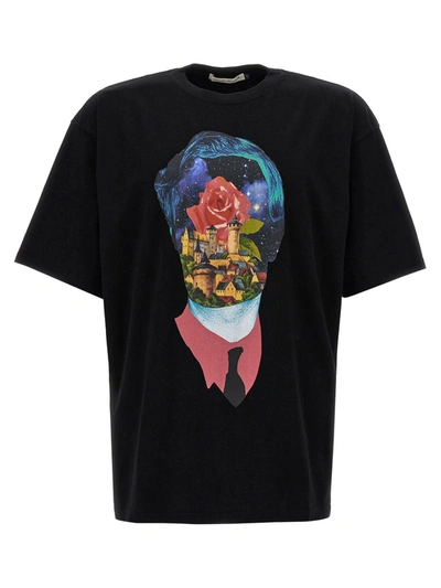 Shop Undercover Printed T-shirt In Black