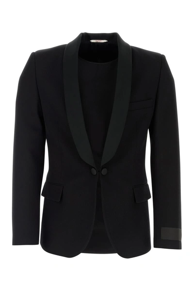 Shop Valentino Garavani Jackets And Vests In Black