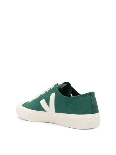 Shop Veja Wata Ii Canvas Low-top Sneakers In Green