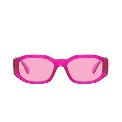 Shop Versace Sunglasses In Pink