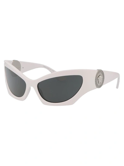 Shop Versace Sunglasses In 314/87 White