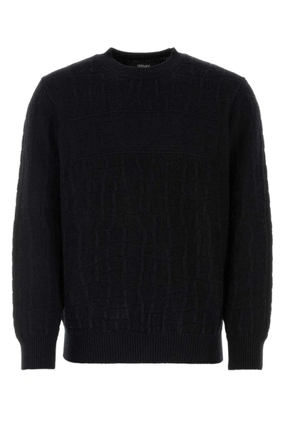 Shop Versace Knitwear In Black