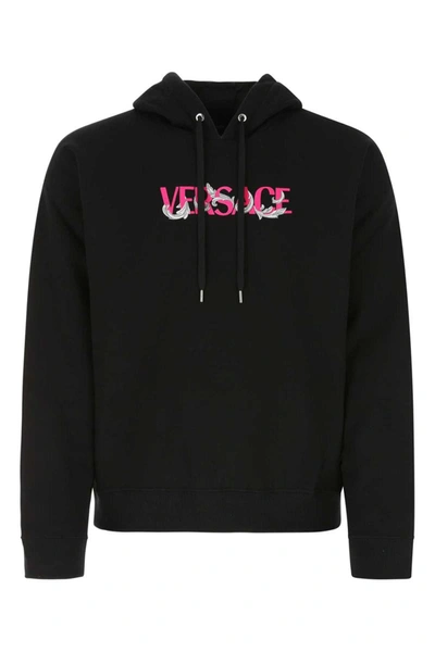 Shop Versace Sweatshirts In Black