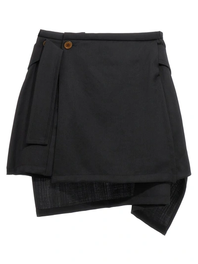 Shop Vivienne Westwood 'meghan' Skirt In Black