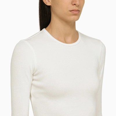 Shop Wardrobe.nyc Long Sleeves T-shirt In White