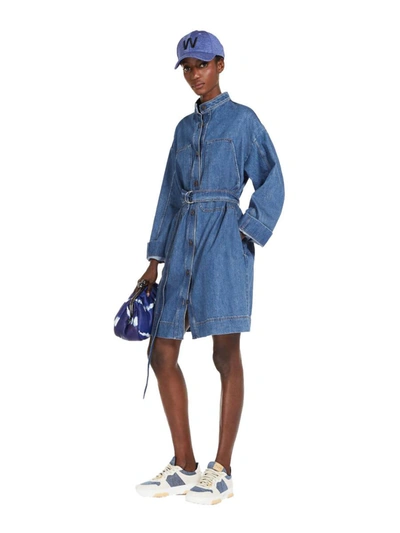 Shop Weekend Max Mara Finito Denim Dress In Blue