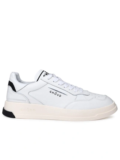 Shop Ghoud Ghōud White Leather Tweener Sneakers