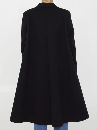 Shop Bottega Veneta Wool And Cashmere Coat In Black