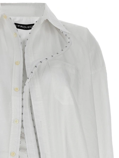 Shop Y/project 'hook And Eye' Shirt In White