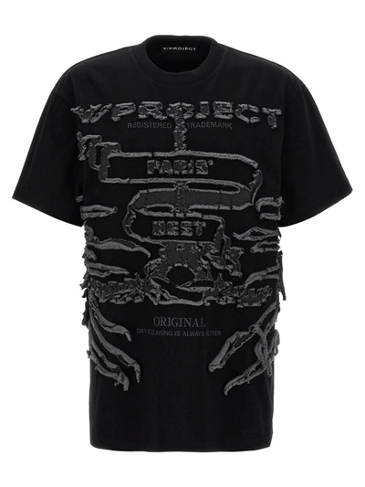 Shop Y/project 'paris Best' T-shirt In Black