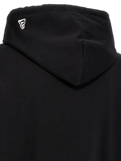 Yohji Yamamoto New Era Hooded Sweatshirt With Logoed Embroidery And Print In Black