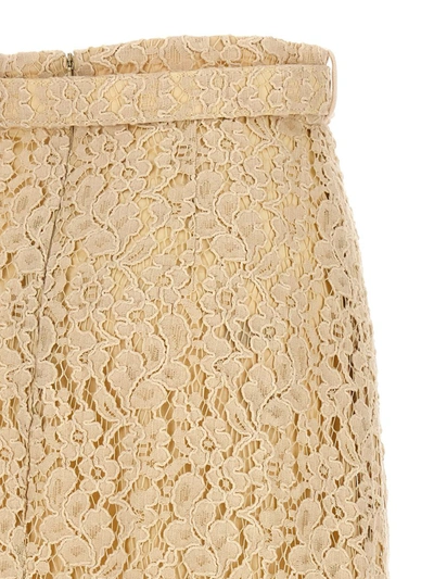 Shop Zimmermann 'sensory Lace' Skirt In Beige