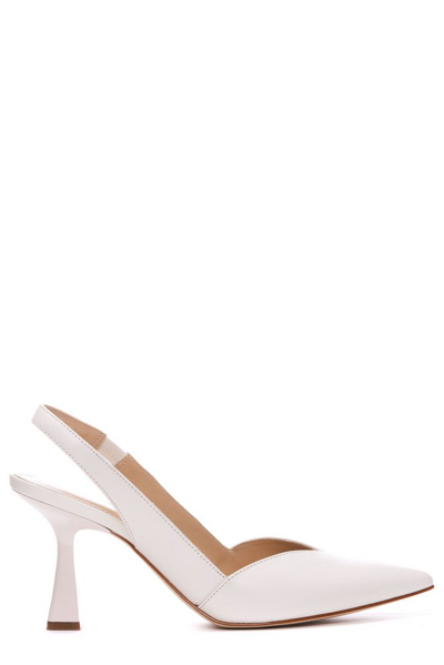 Shop Michael Michael Kors Chelsea Pointed Toe Pumps In White