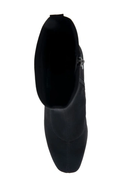 Aerosoles Corinda Block Heel Bootie In Black Stretch