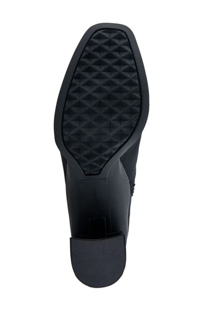 Aerosoles Corinda Block Heel Bootie In Black Stretch