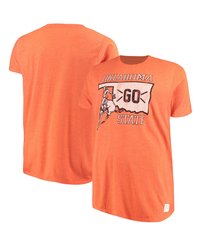 Shop Retro Brand Men's Original  Orange Oklahoma State Cowboys Big And Tall Mock Twist T-shirt