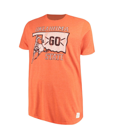 Shop Retro Brand Men's Original  Orange Oklahoma State Cowboys Big And Tall Mock Twist T-shirt