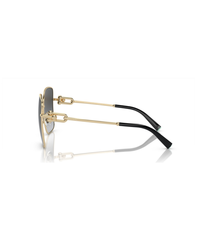 Tiffany & Co Women's Polarized Sunglasses, Gradient Tf3094 In Pale Gold