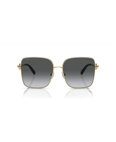 Shop Tiffany & Co Women's Polarized Sunglasses, Gradient Tf3094 In Pale Gold