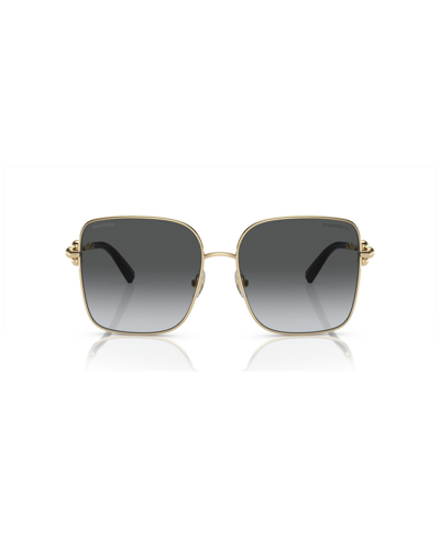 Tiffany & Co Women's Polarized Sunglasses, Gradient Tf3094 In Pale Gold