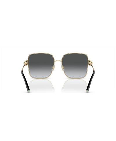 Tiffany & Co Women's Polarized Sunglasses, Gradient Tf3094 In Pale Gold