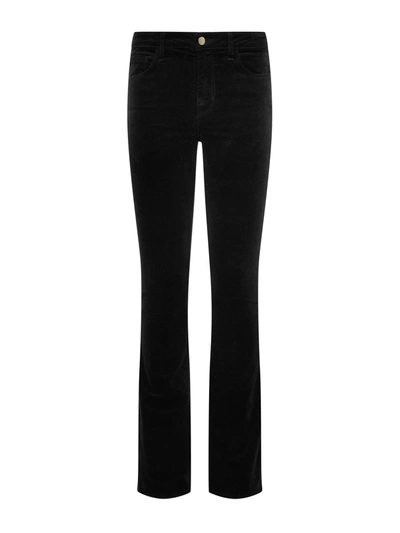 Shop L Agence Stevie Velvet Jean In Noir