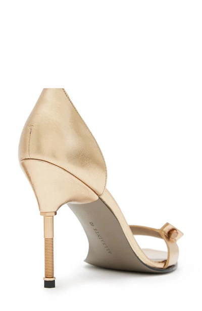 Shop Allsaints Betty Ankle Strap Sandal In Gold