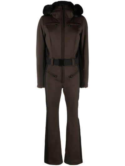 Shop Goldbergh Brown Parry Softshell Ski Suit