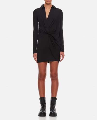 Shop Jacquemus La Robe Bahia Jersey Mini Dress In Black