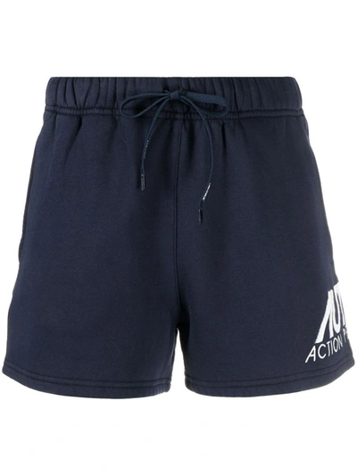 Shop Autry Shorts With Logo In Blue
