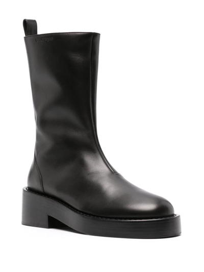 Shop Courrèges Ankle Boots Without Closure 55mm In Black