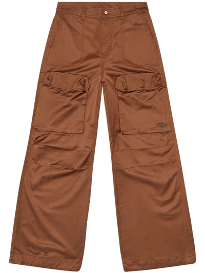 Shop Diesel P-malvarosa-new Cargo Pants In Brown