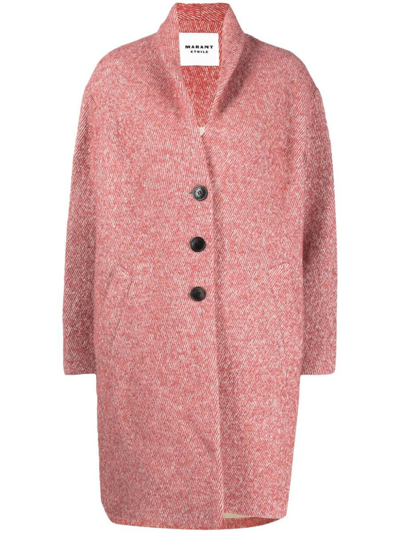 Shop Isabel Marant Étoile Sharon Coat Clothing In Pink &amp; Purple