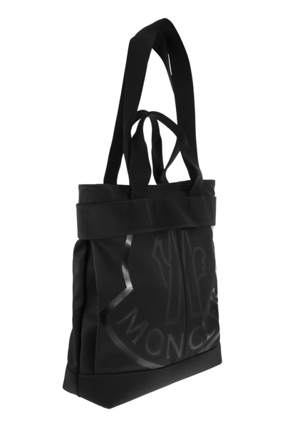 Shop Moncler Cut - Small Tote Bag In Black