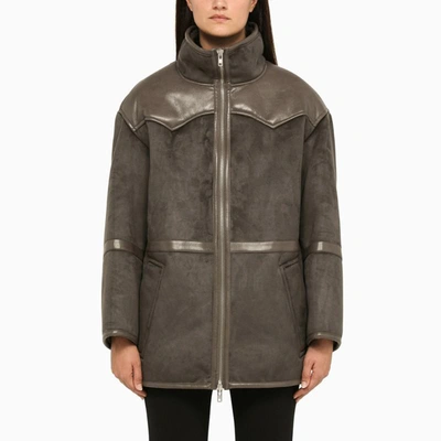 Shop Stand Studio Faux Jacket In Grey