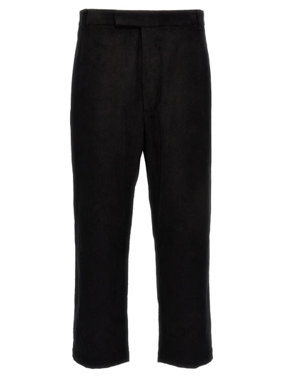 Shop Thom Browne Corduroy Pants In Black