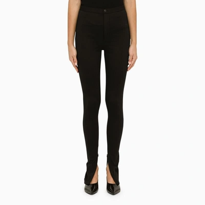 Shop Wardrobe.nyc Skinny Trousers In Black