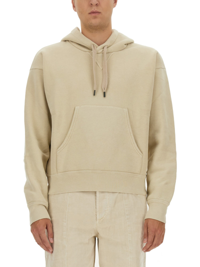 Isabel Marant Wyll Long-sleeved Drawstring Hoodie In Powder