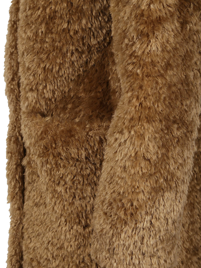 Shop Herno Faux Fur Coat In Sand