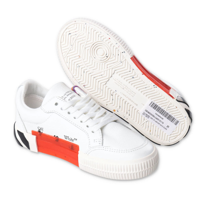 Shop Off-white Off White Sneakers Bianche In Pelle Bambino In Bianco