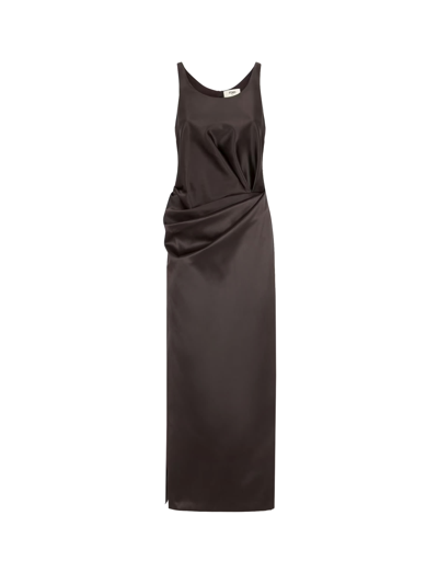 Shop Fendi Dress In Brown