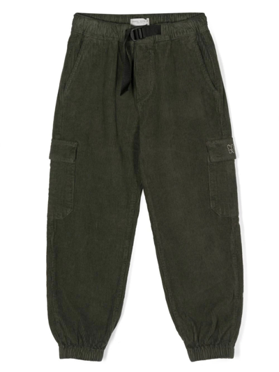 Shop Golden Goose Ribbed Tapered Cargo In Green
