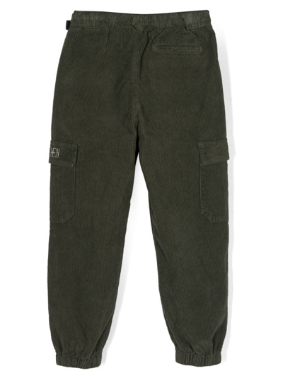 Shop Golden Goose Ribbed Tapered Cargo In Green